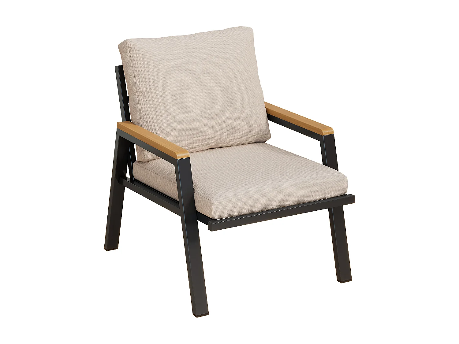 7-teiliges Gartenmöbelset – mit Kissen + 2 Sofas + 2 Sesseln + 2 Tischen – Polyester – Grau