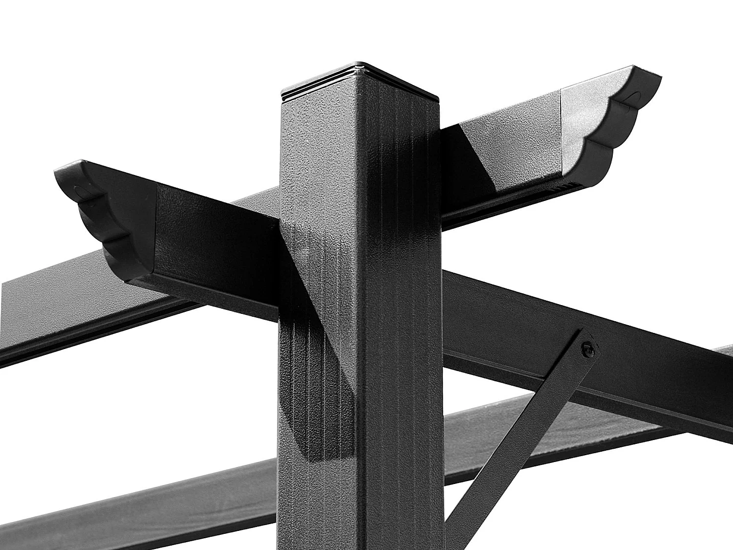 Pérgola Bioclimática Autoportante 3x4 m – Techo de Tela Retráctil de Aluminio Gris – Toldo Ajustable para Terraza, Resistente a UV e Impermeable para Jardín