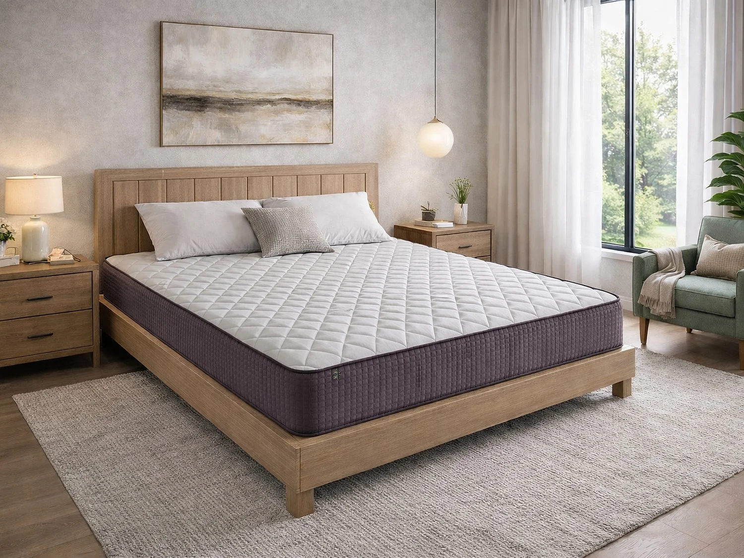 Matelas en mousse DREAMDI CRONO VISCO 80x200 cm – Hauteur 23 cm avec 5 cm de mousse à mémoire de forme