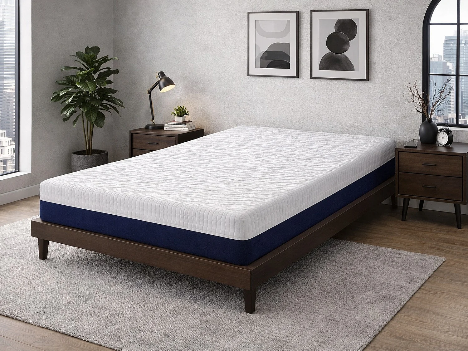 Colchón de espuma DREAMDI HADES 80x200 cm – Altura 20 cm con 5 cm de viscoelástica