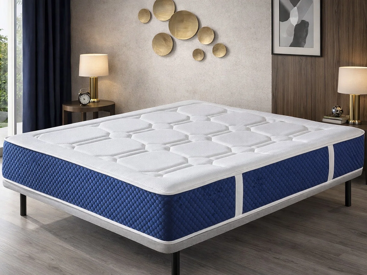 DREAMDI GAIA LATEX Schaumstoffmatratze 105x190 cm – Höhe 30 cm mit 2 cm Latex auf jeder Seite