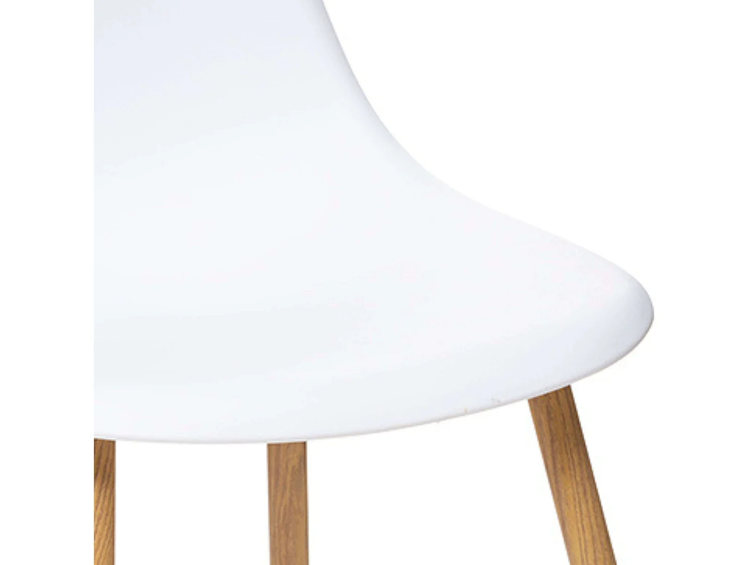 Pack 4 Sillas Taho 46x85x51cm - Blanco/Madera Claro