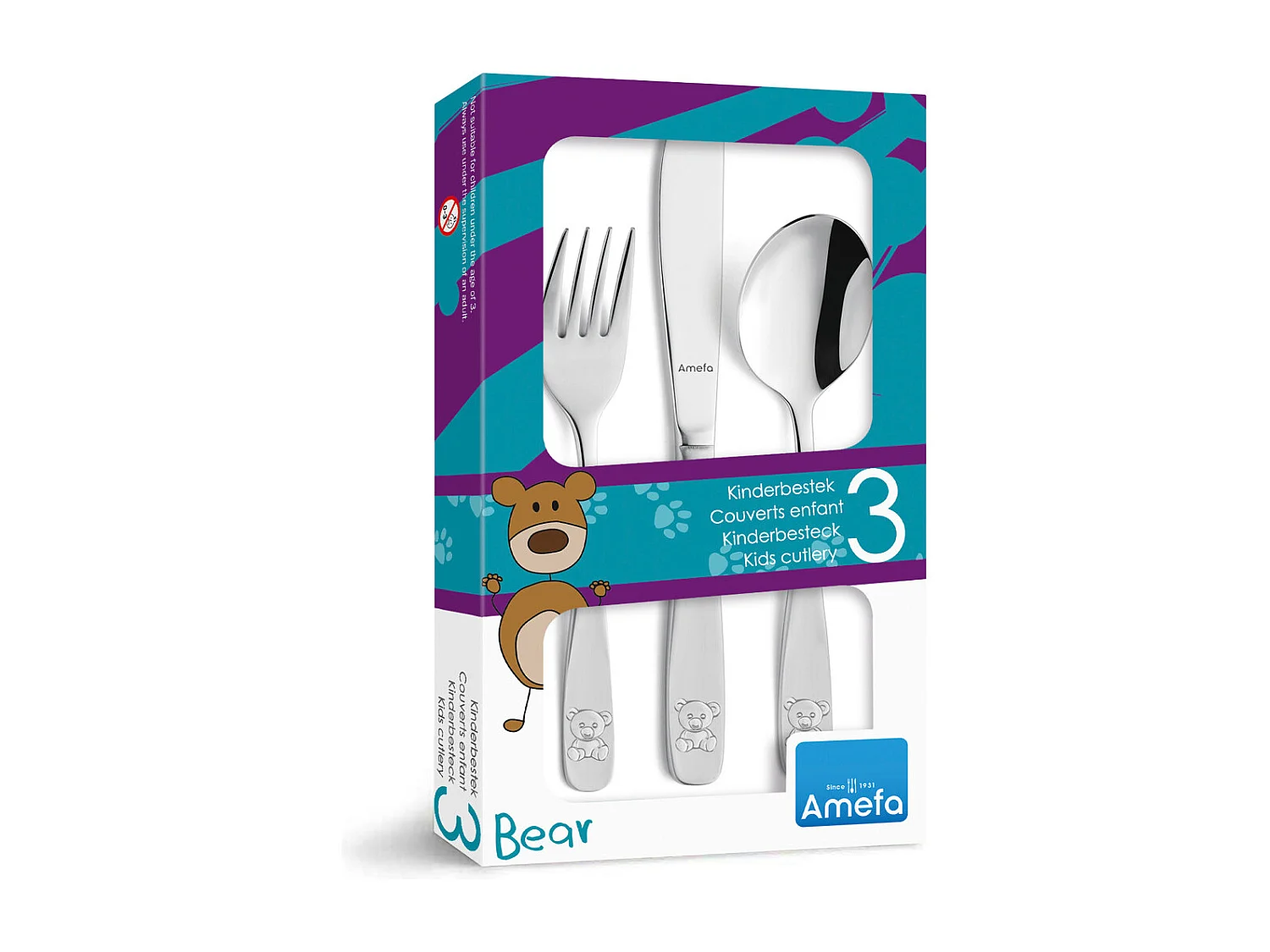 Bear - Coffret 3 couverts enfants