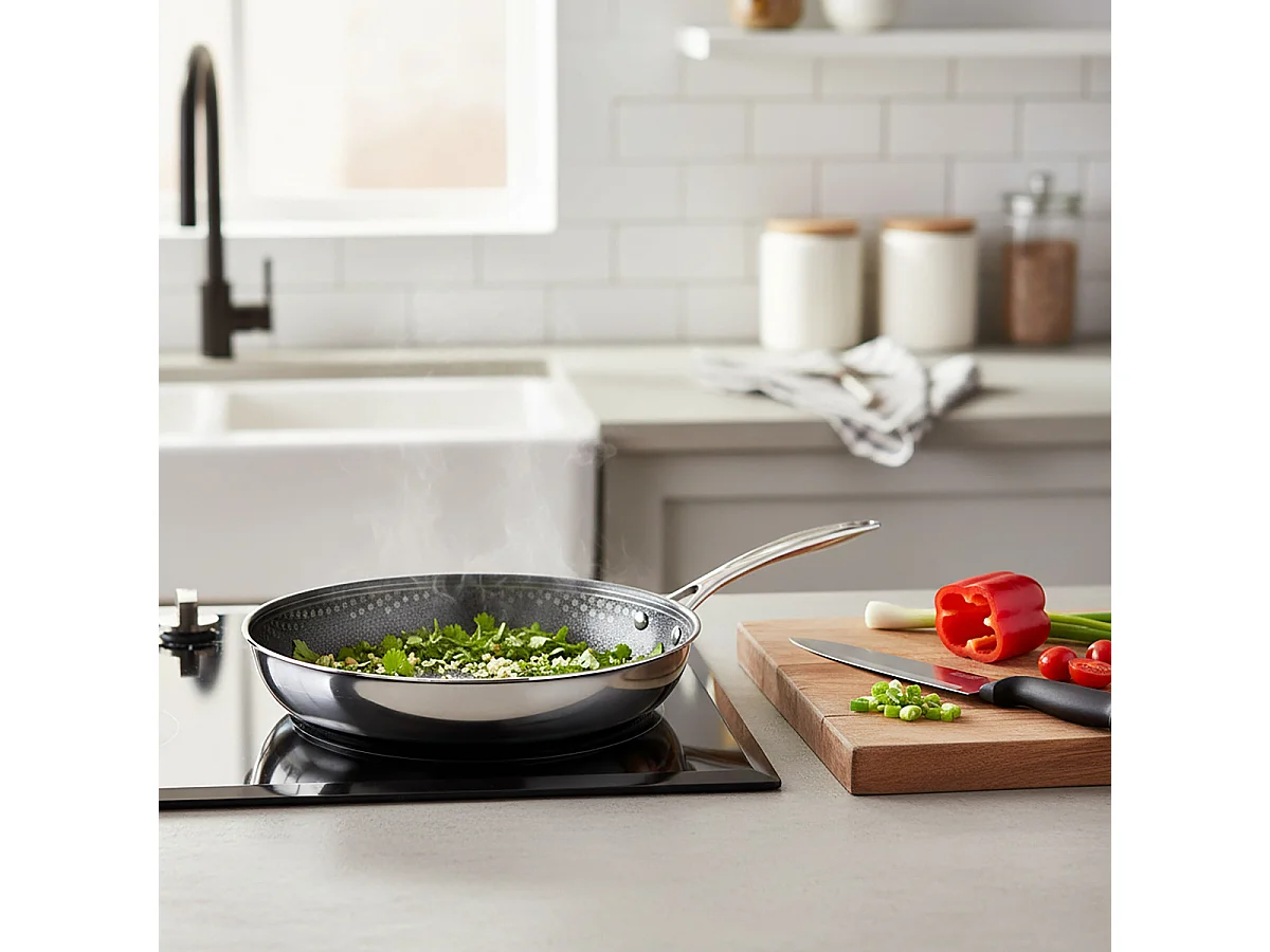 Virtuo - Set 1 poêle 28cm, 1 couteau chef 20cm