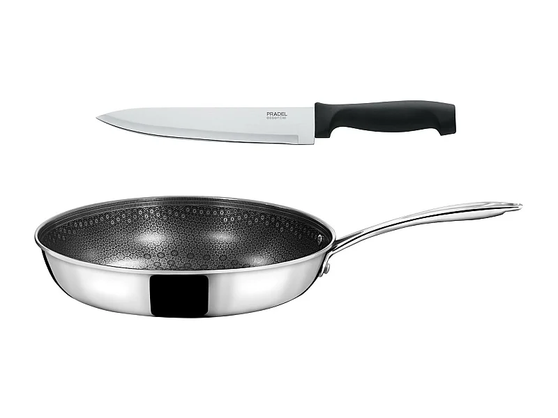 Virtuo - Set 1 poêle 28cm, 1 couteau chef 20cm