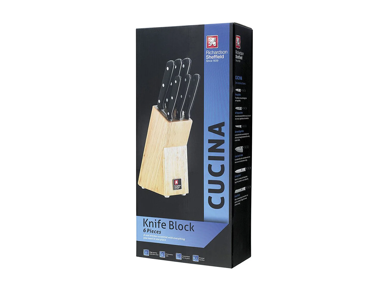 Cucina - Bloc 6 couteaux de cuisine