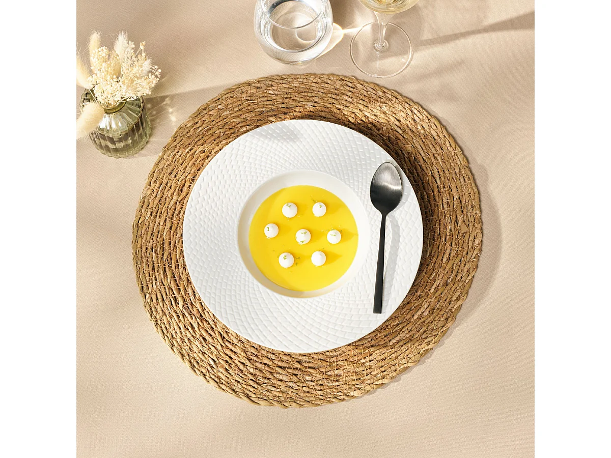 Escade Noir Satiné - Lot de 4 cuillères moka et 4 fourchettes à gâteau