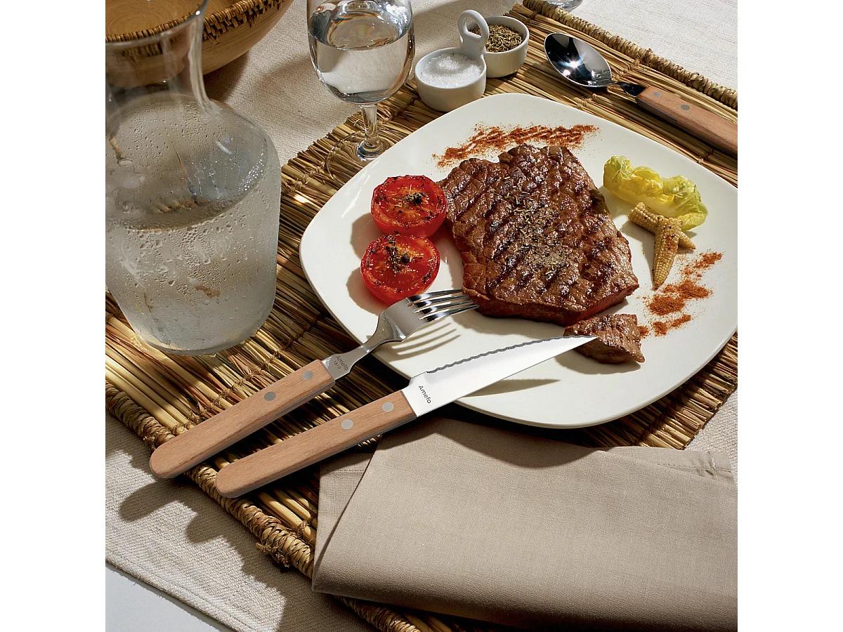 Steak Pizza Bois - Coffret 6 couteaux steak