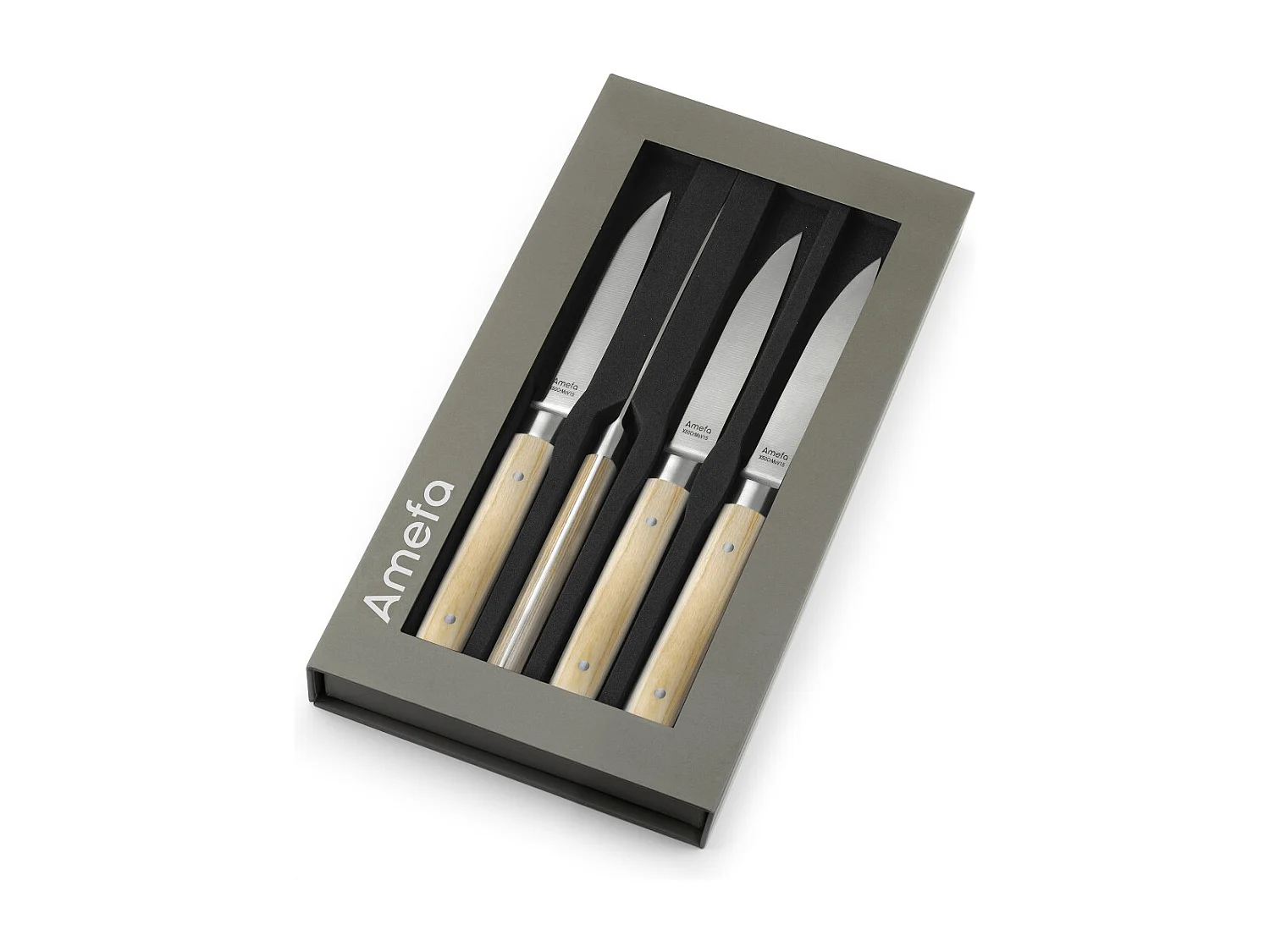 Fusion Hêtre - Coffret 4 couteaux steak