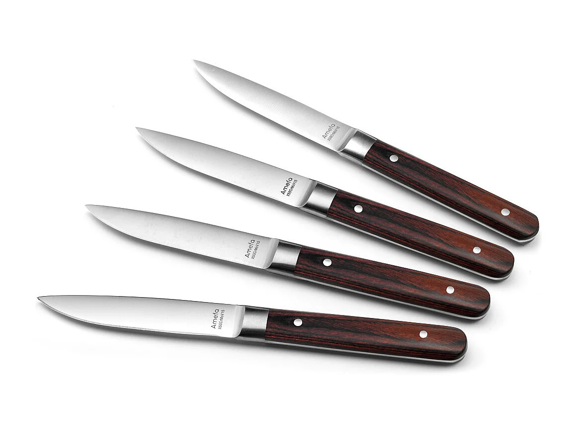 Fusion Noyer - Coffret 4 couteaux steak