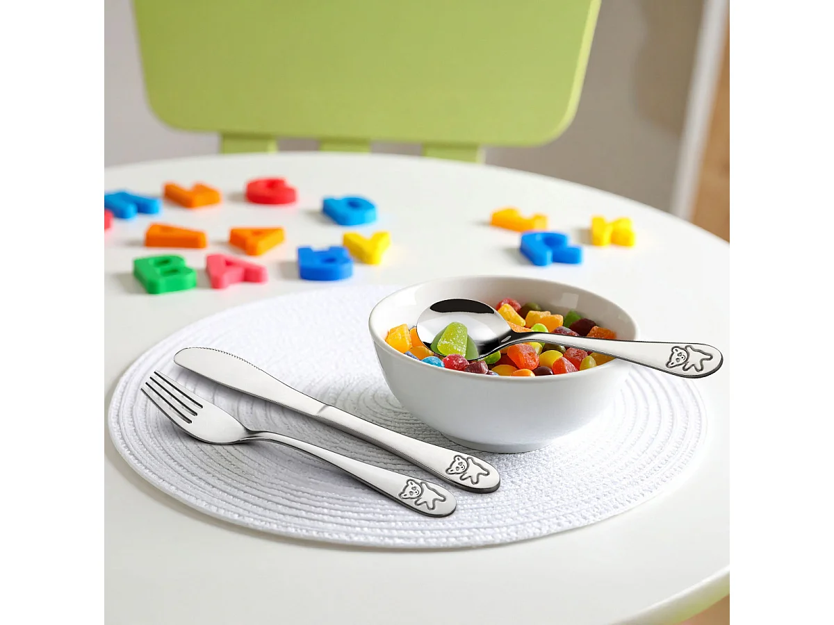 Happy Bear - Service 3 couverts enfants