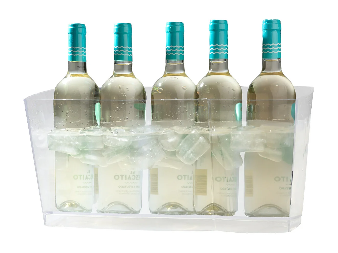 IceMart - Seau à glace avec séparateur 6 bouteilles (10 L)