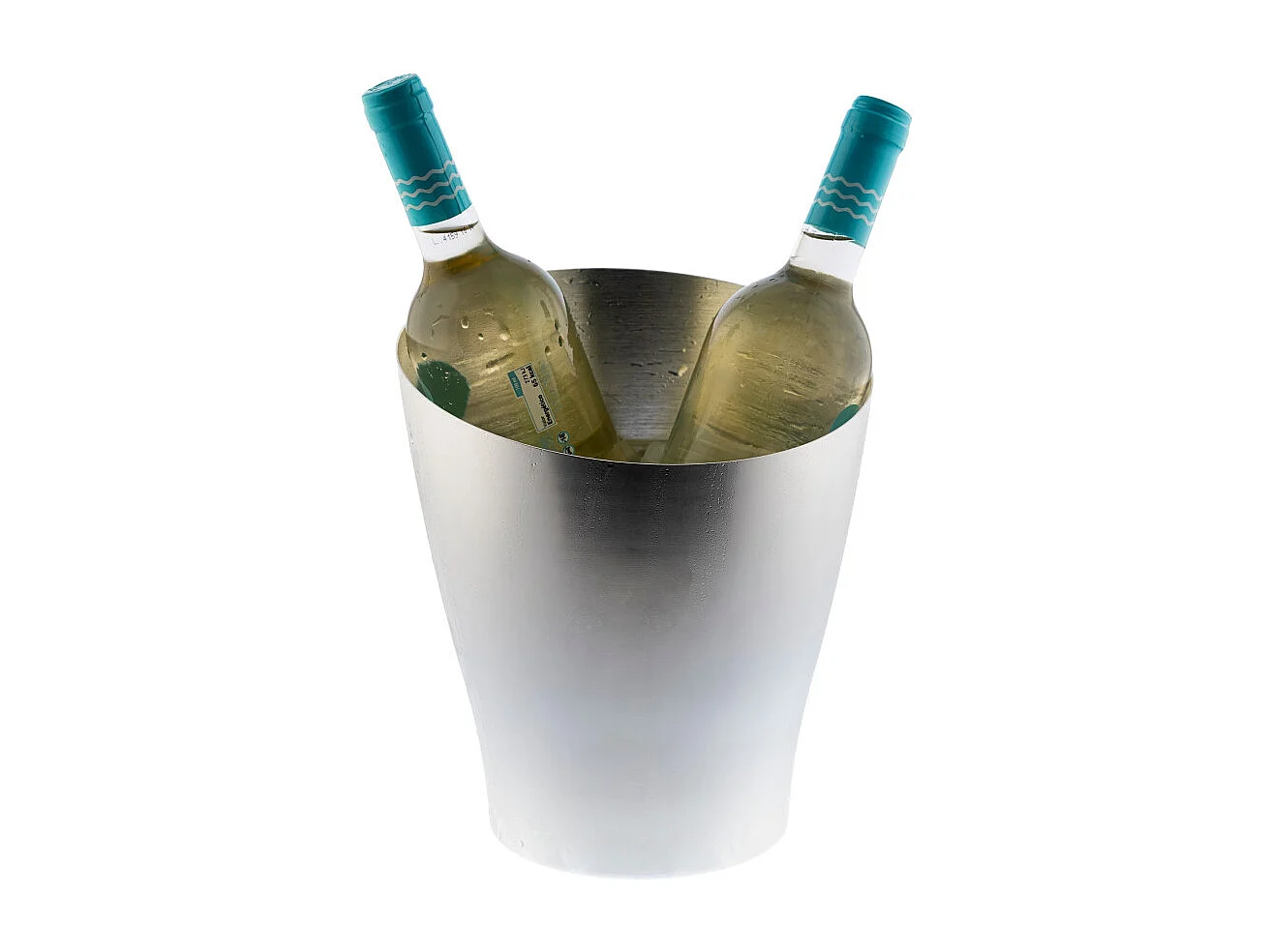 Alloy Argent - Seau à glace en métal 2 bouteilles (5 L)