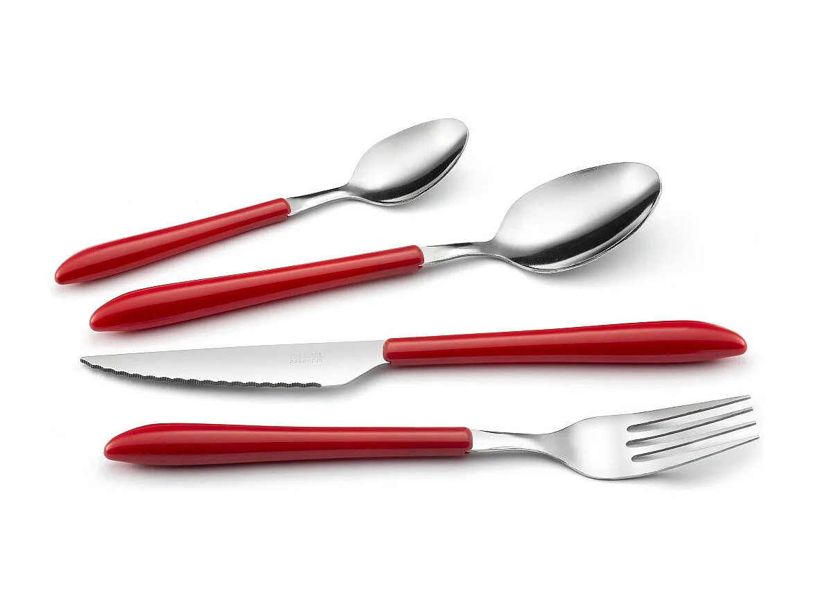 Vibrato Rouge - Ménagère 24 pièces