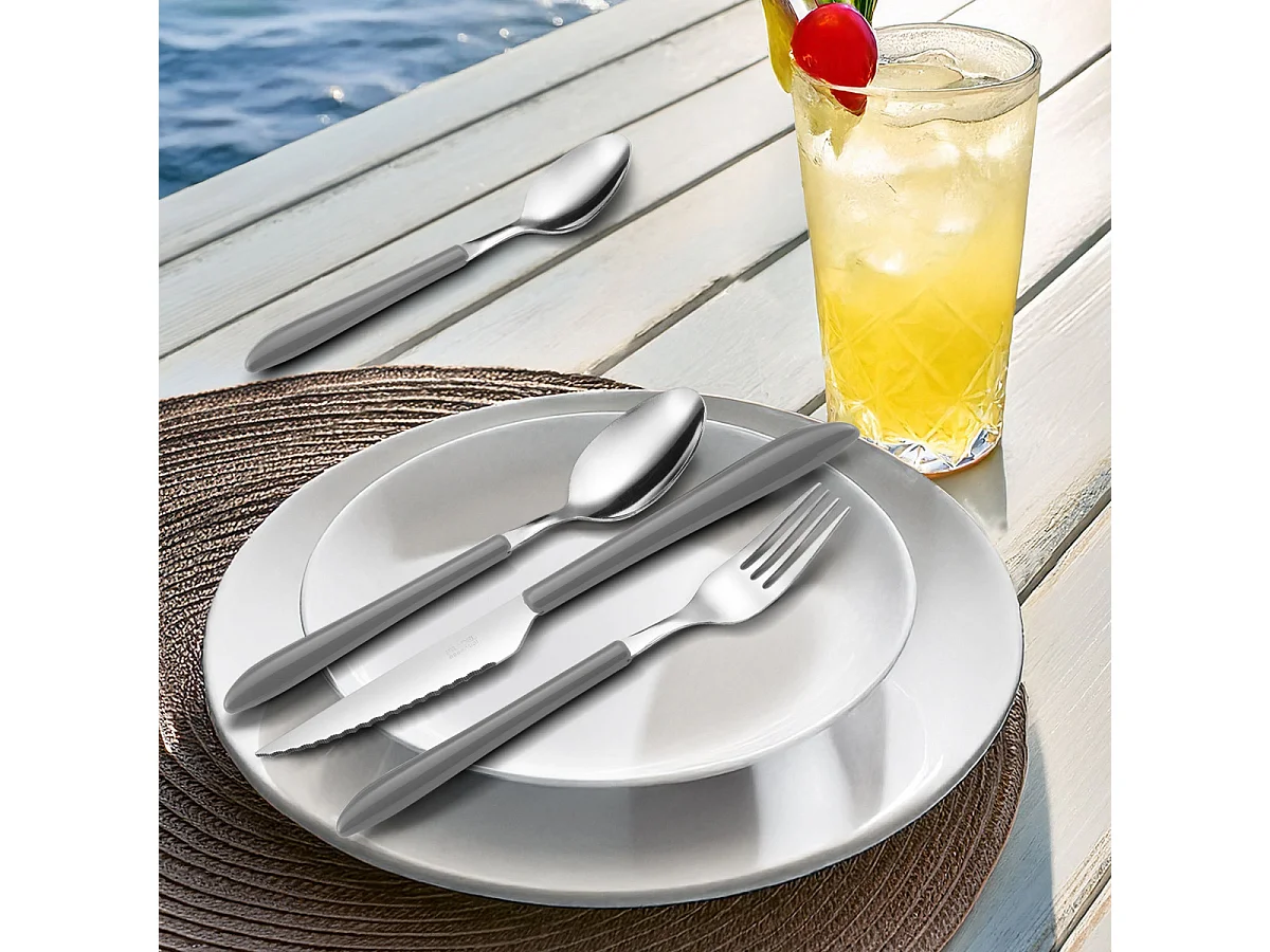 Vibrato Gris - Ménagère 24 pièces