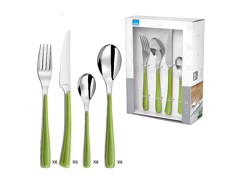 Amefa Ménagère 24 pièces inox - 2224GRAF11C71