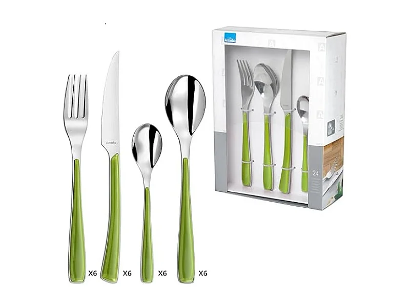 Amefa Ménagère 24 pièces inox - 2224GRAF11C71