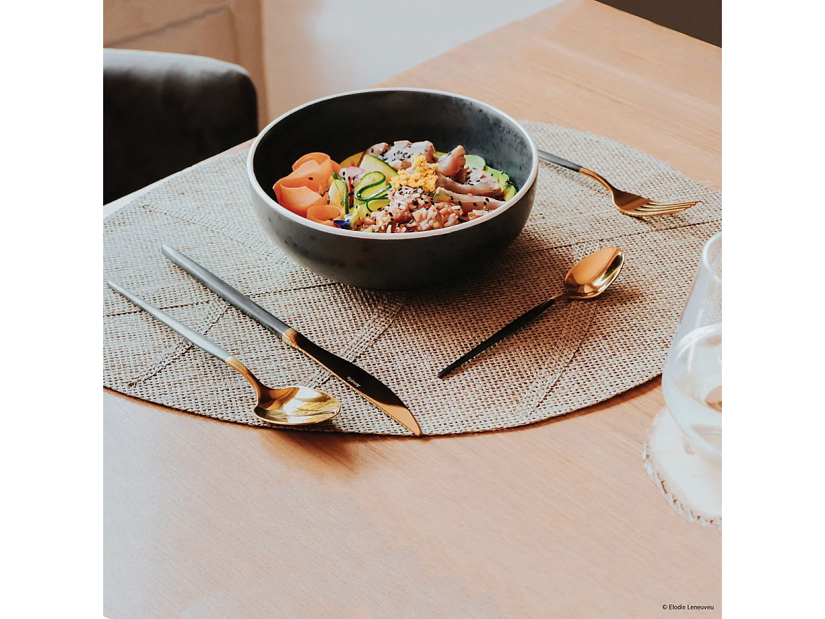 Amefa Ménagère 24 pièces or/noir - 1114DUAF11C40