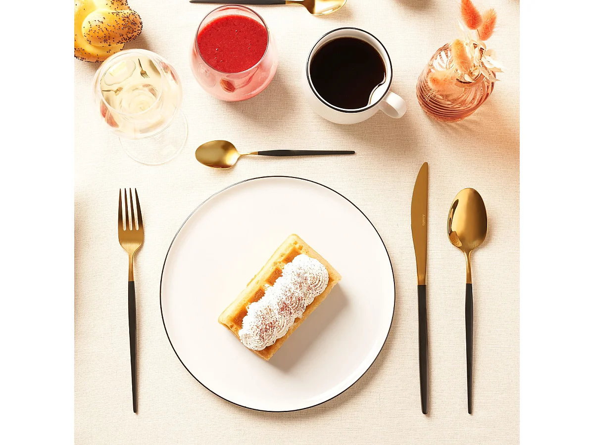 Amefa Ménagère 24 pièces or/noir - 1114DUAF11C40