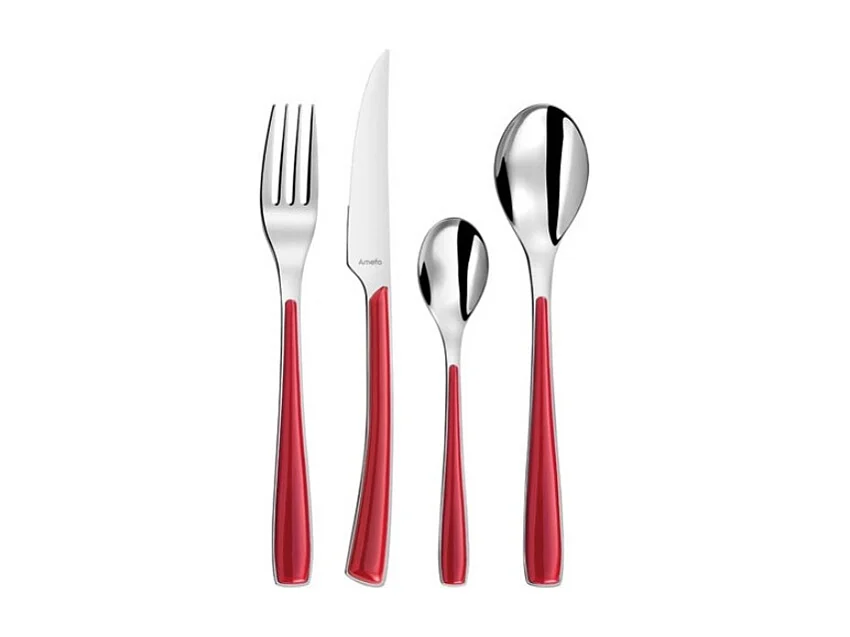 Amefa Ménagère 24 pièces rouge - 2224RDAF11C71