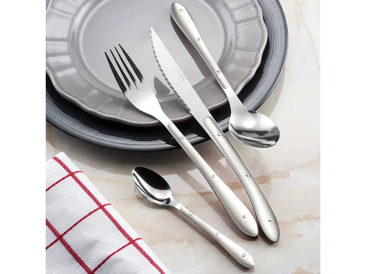 Bistro 1-2-3 Crème - Ménagère 24 pièces