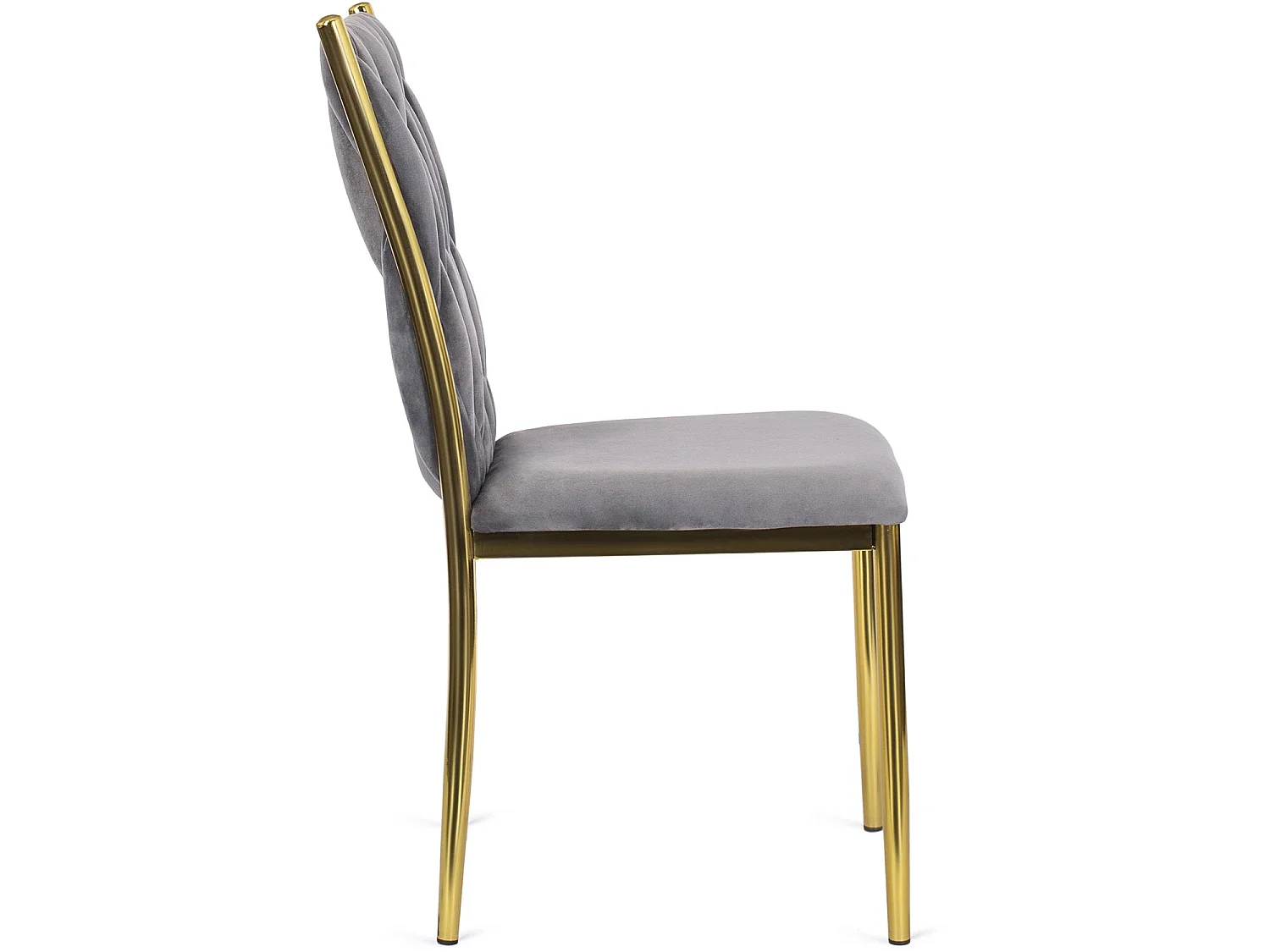 DAN Dining Chair Grey Velour