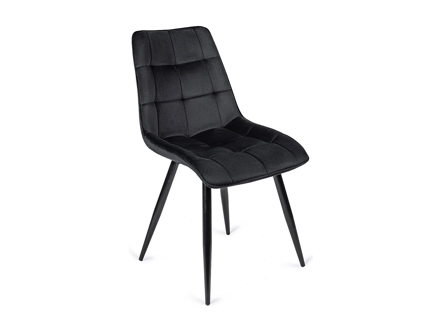 Chaise RIO Noire en Velours