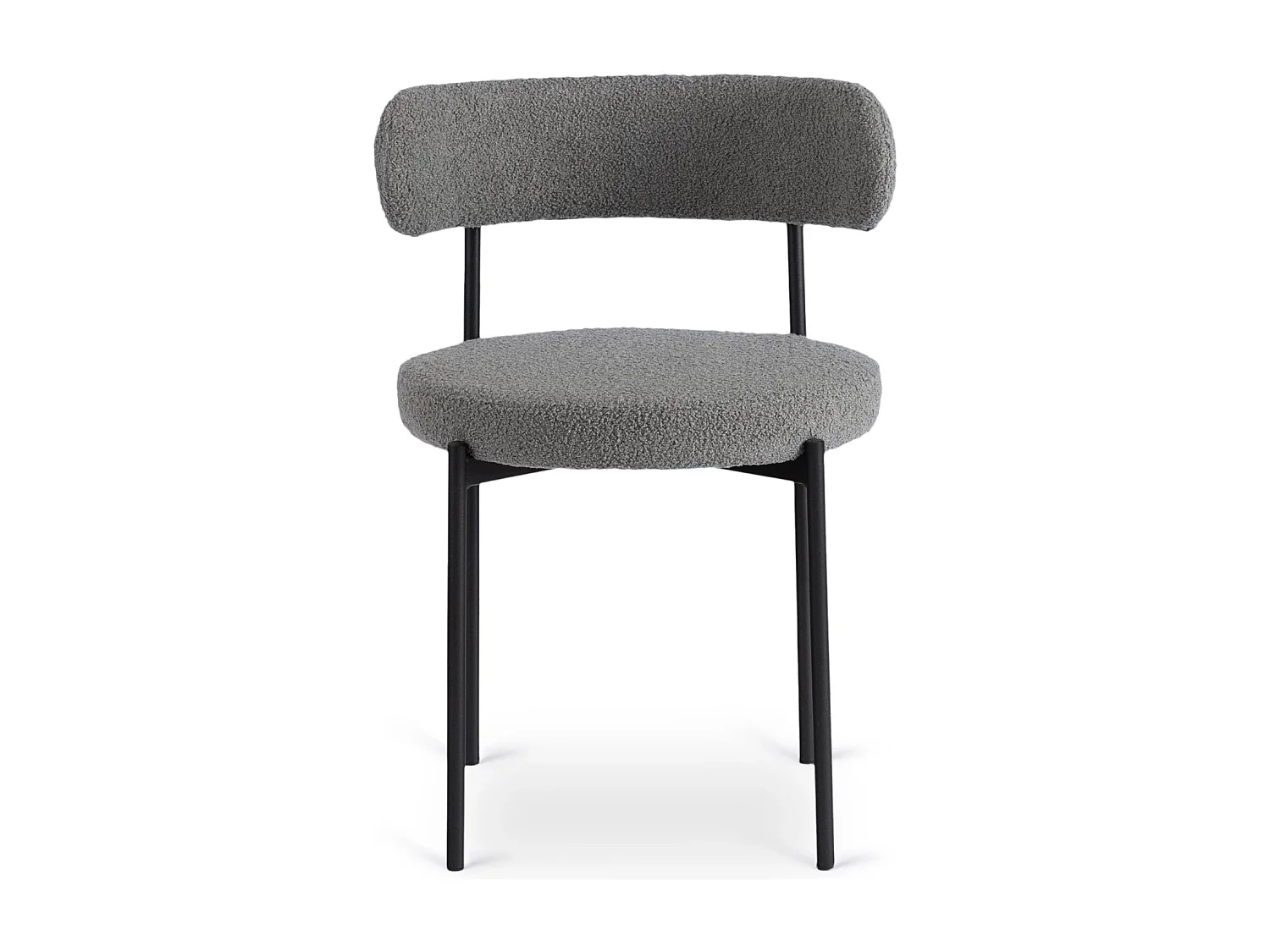 Chaise TULSA Grise Boucle