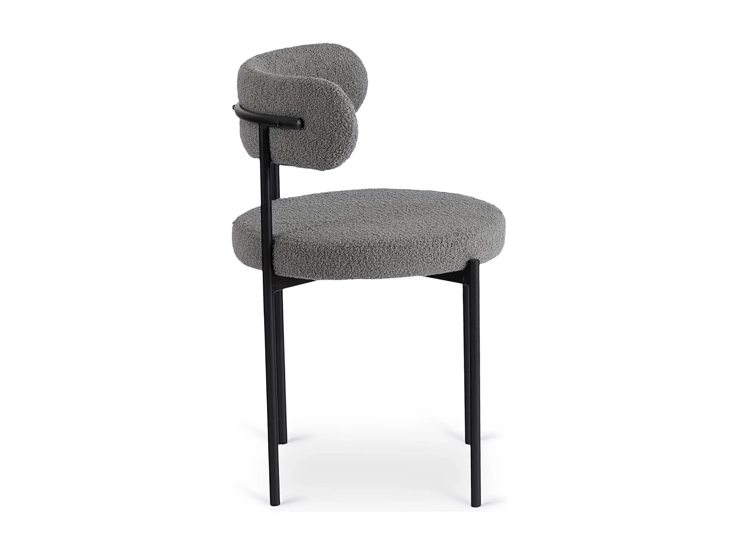 Chaise TULSA Grise Boucle