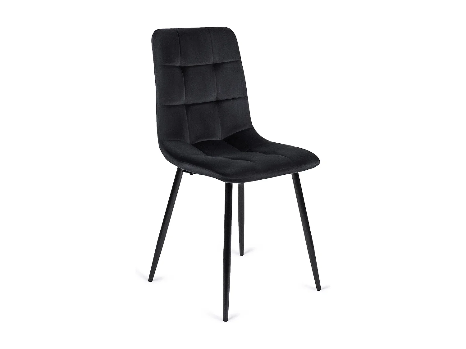 Chaise PERU Noire en Velours