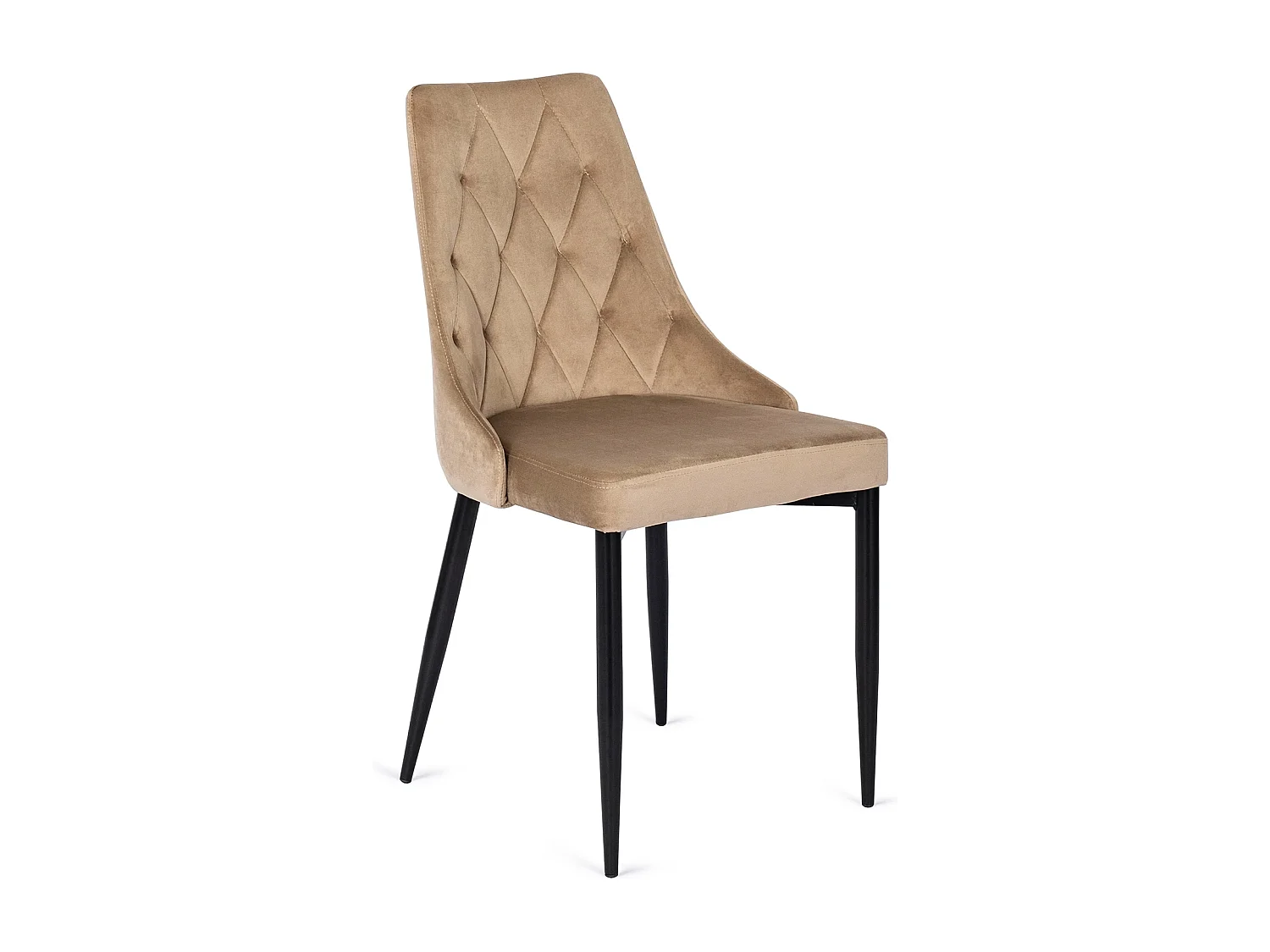 Chaise CORK Beige en Velours