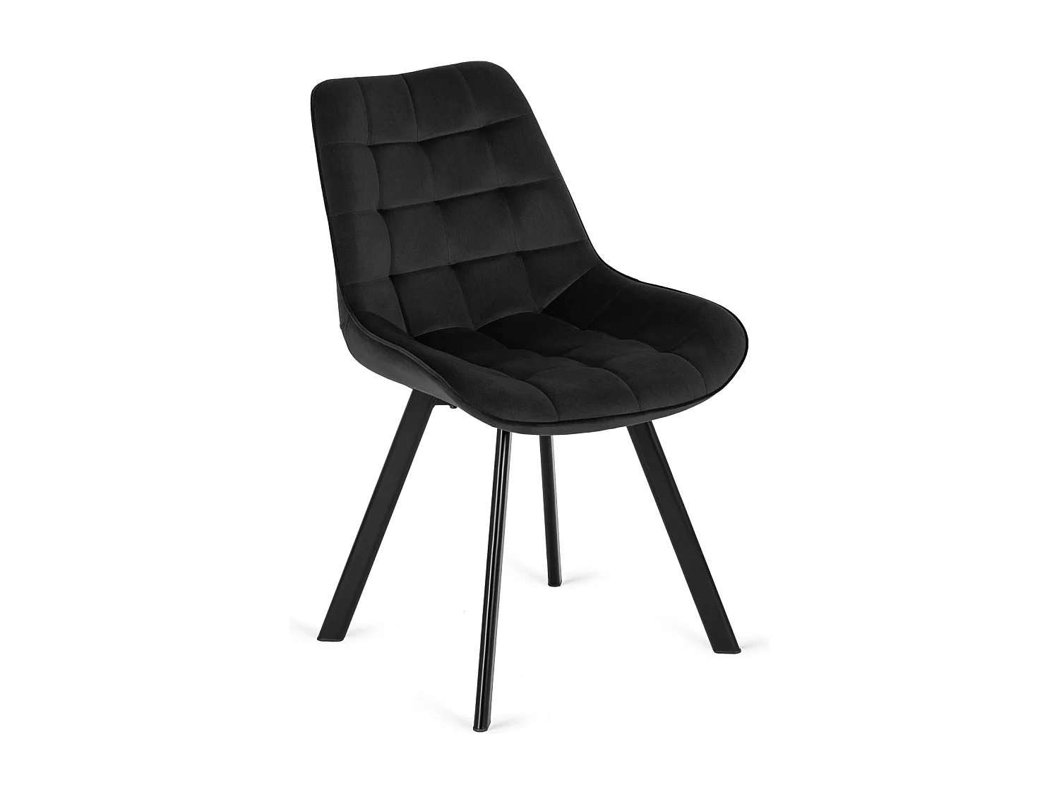 Chaise RICK Velours Noir