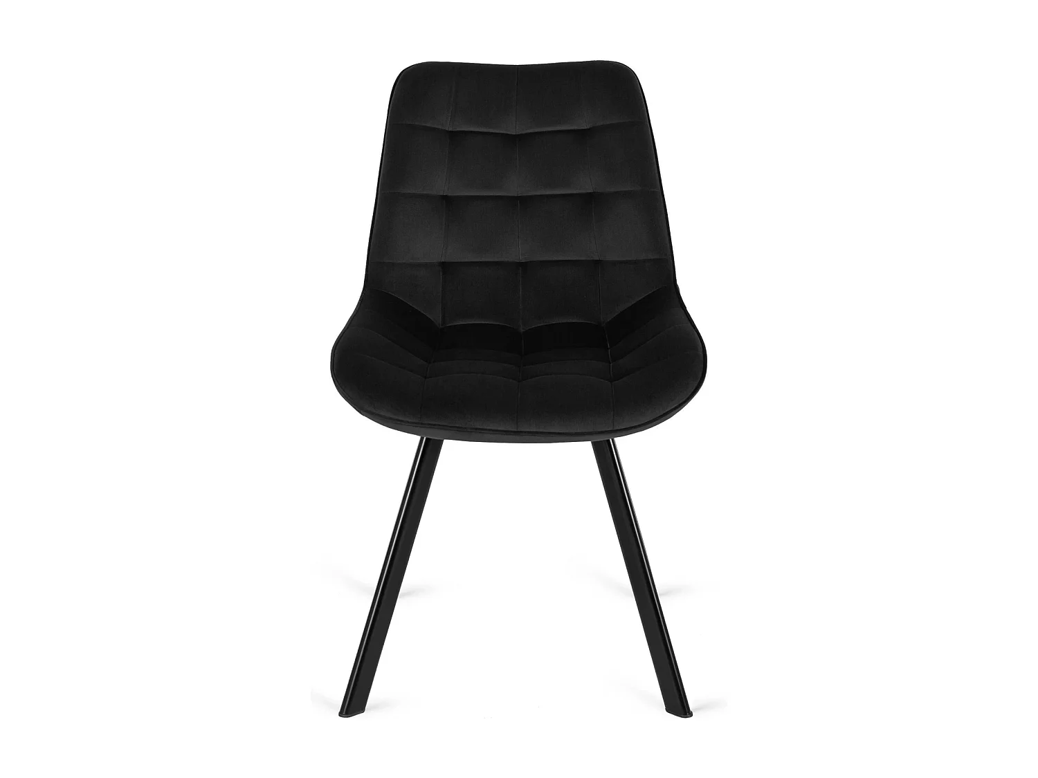 Chaise RICK Velours Noir