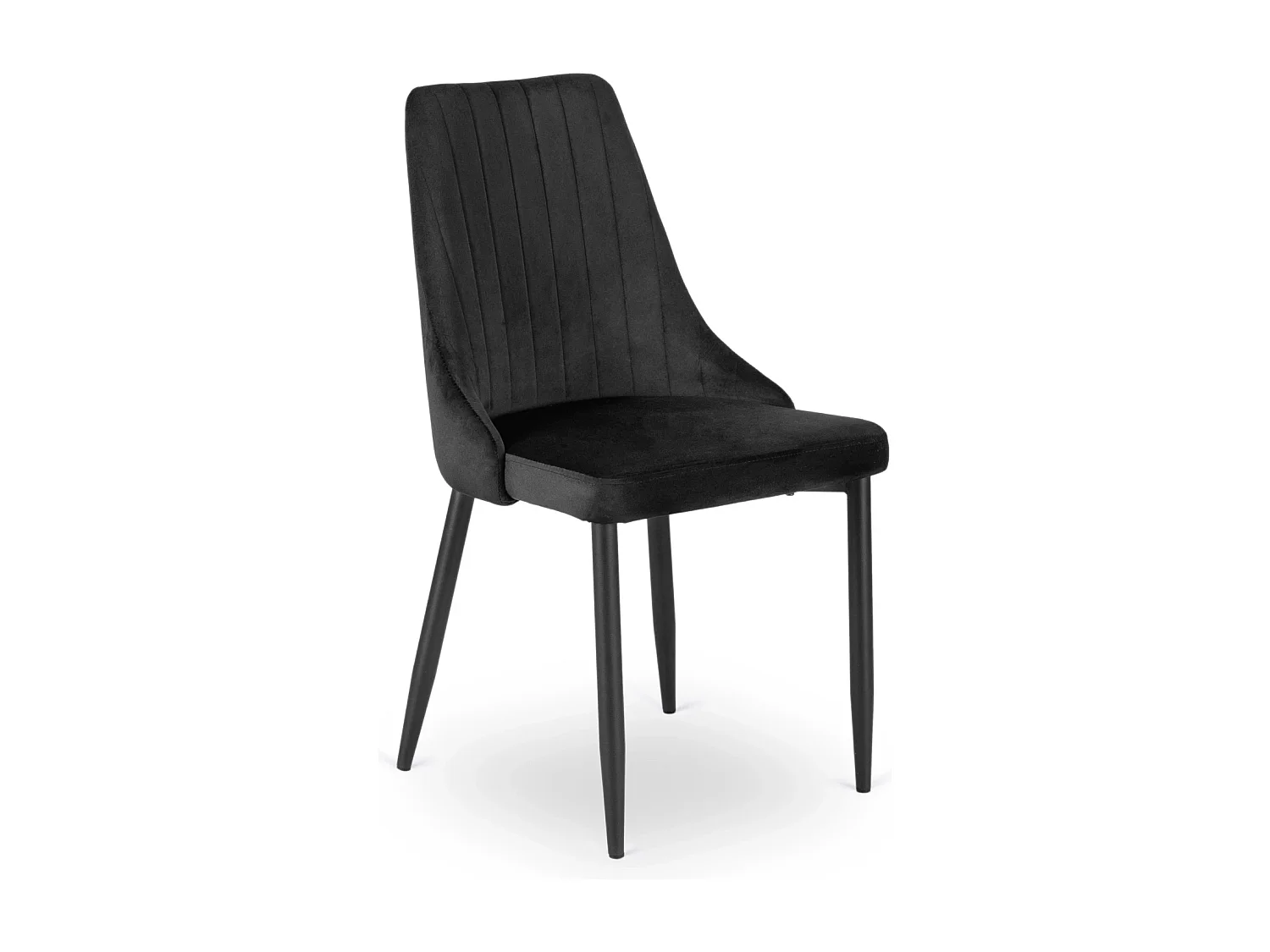 Chaise BARI Velours Noir