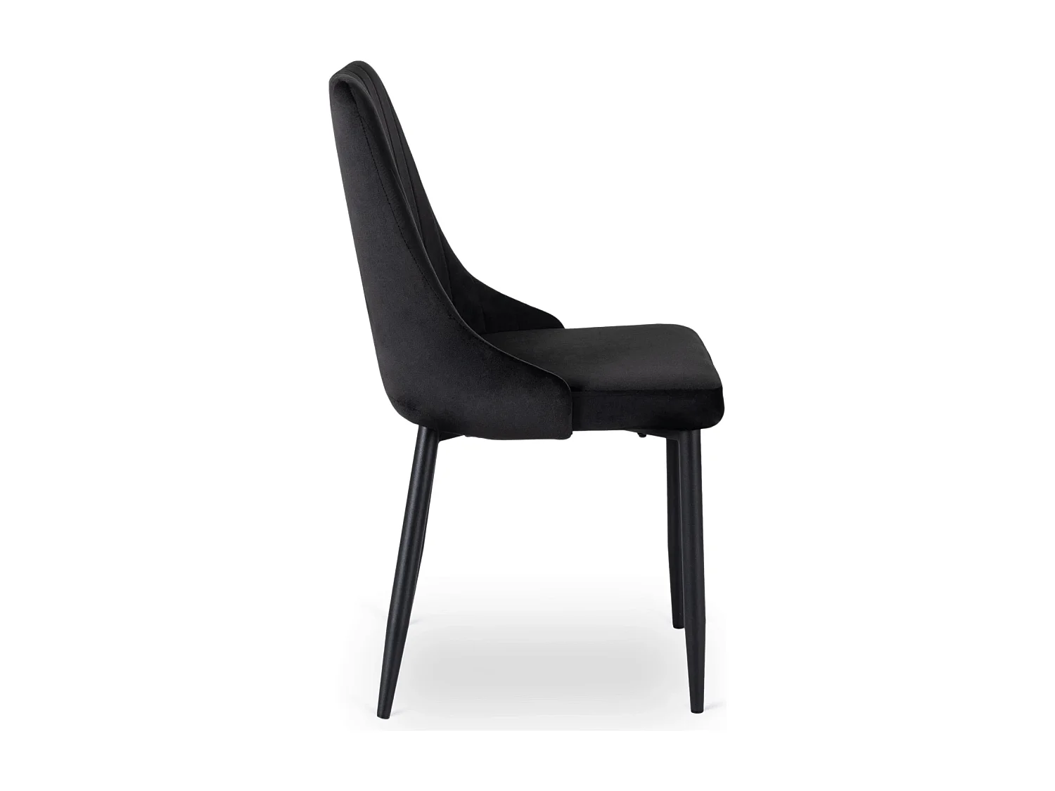 Chaise BARI Velours Noir
