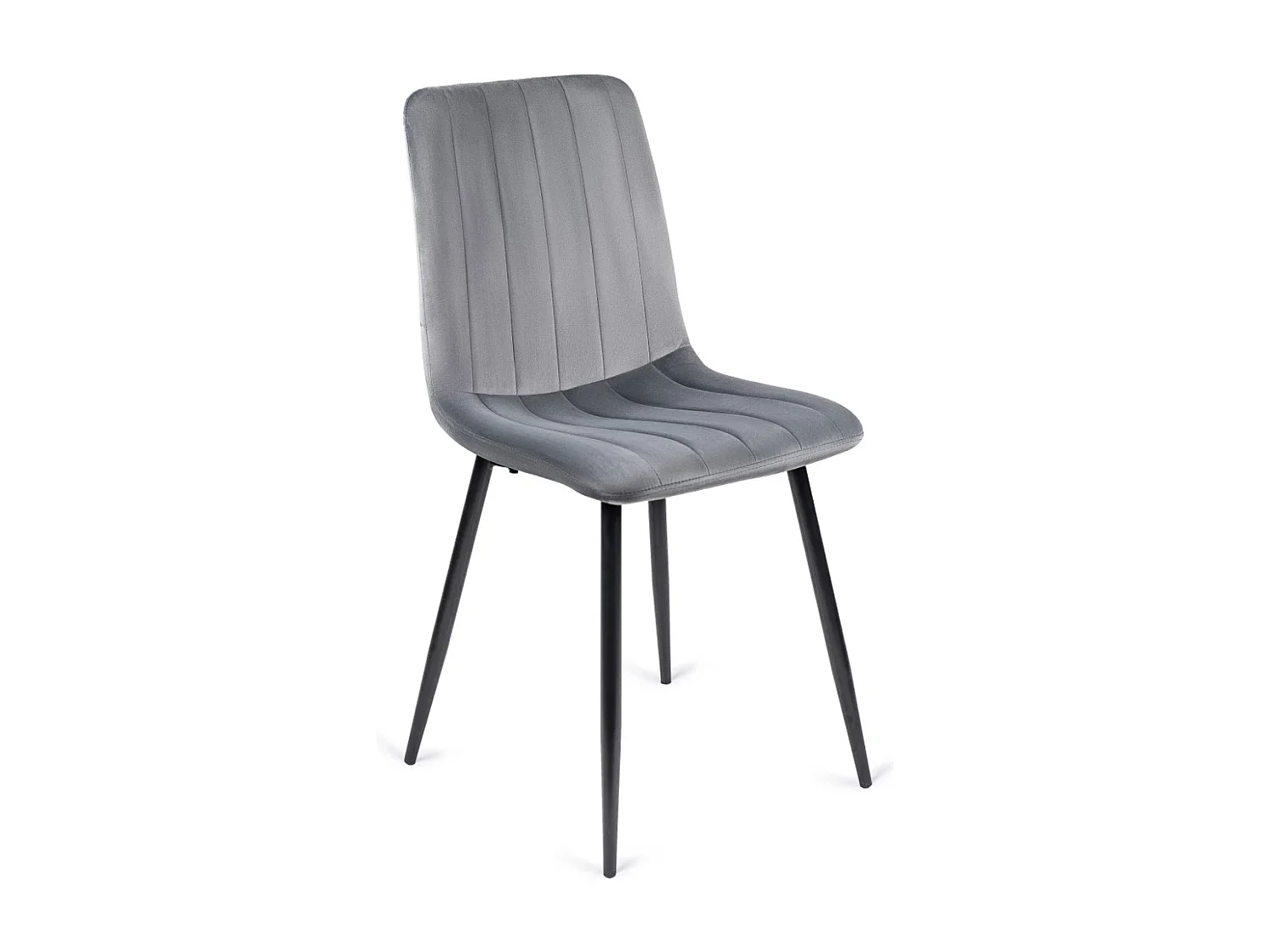 Chaise IBIS Grise en Velours