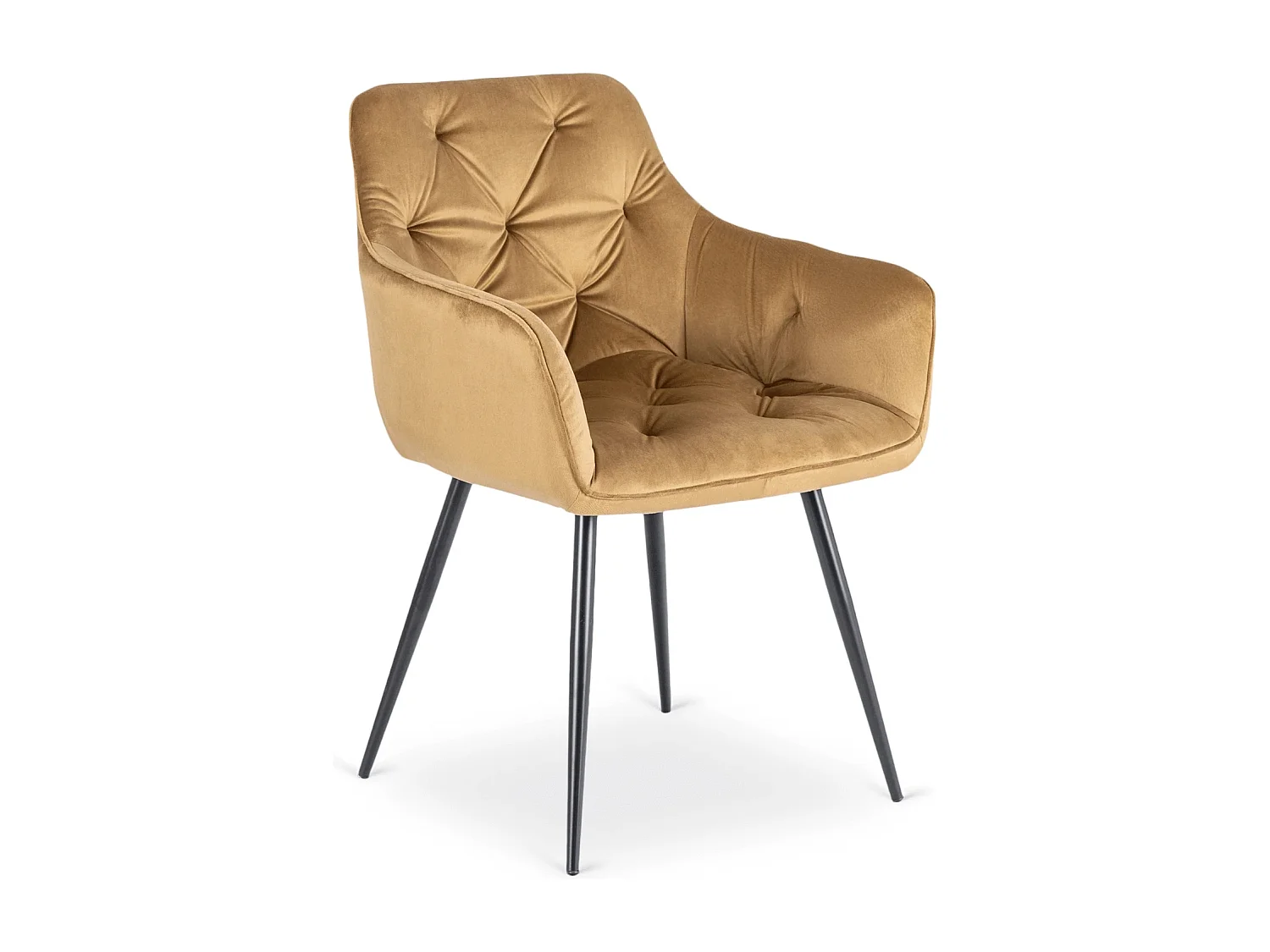 Chaise MODESTO Velours Moutarde