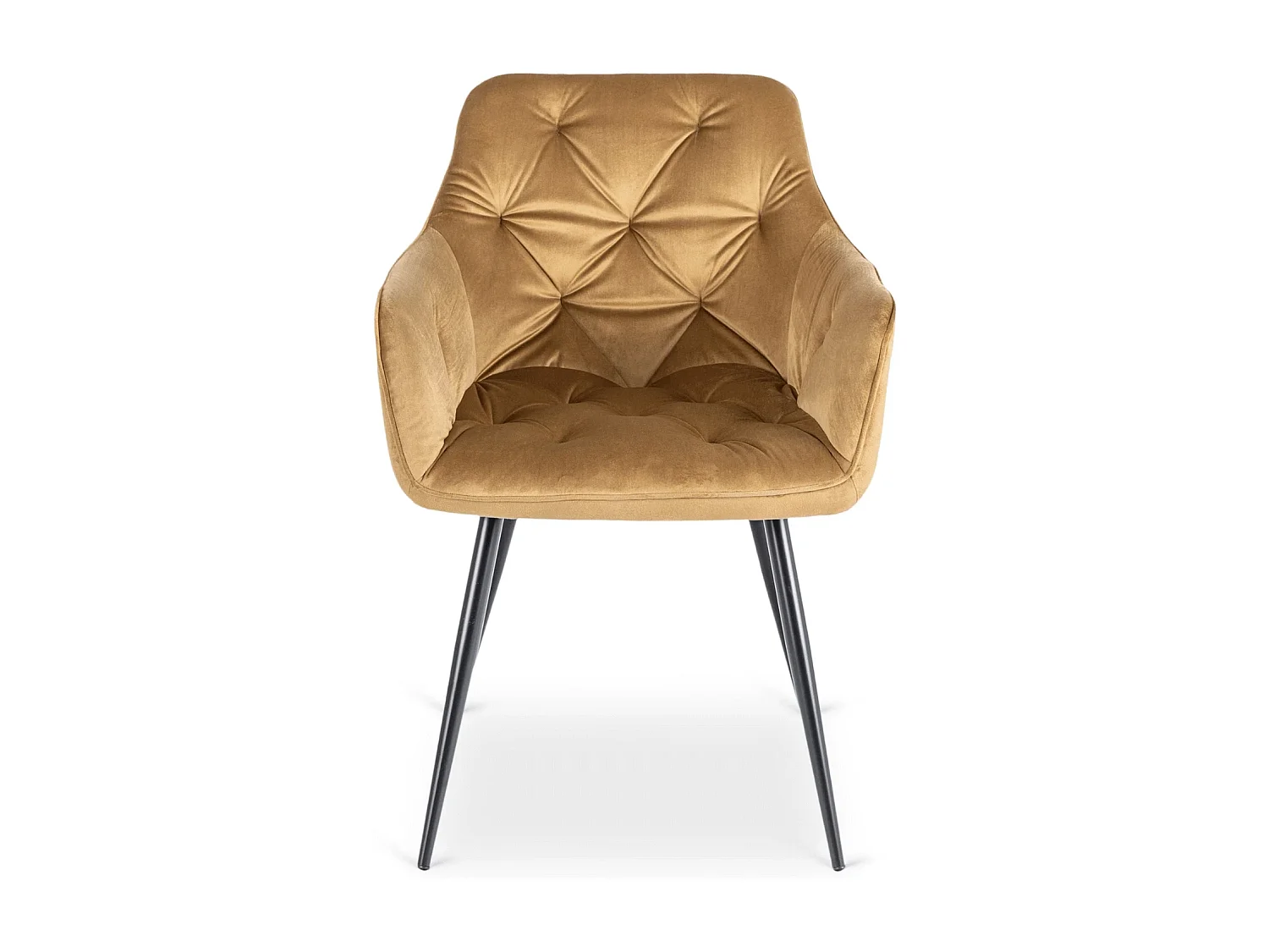 Chaise MODESTO Velours Moutarde