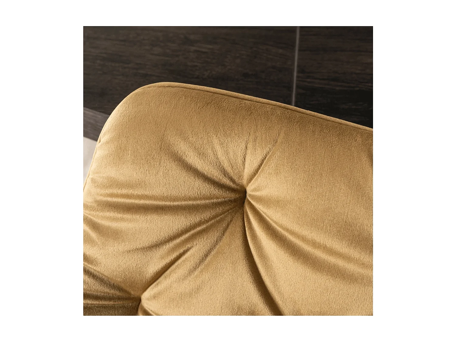 Chaise MODESTO Velours Moutarde