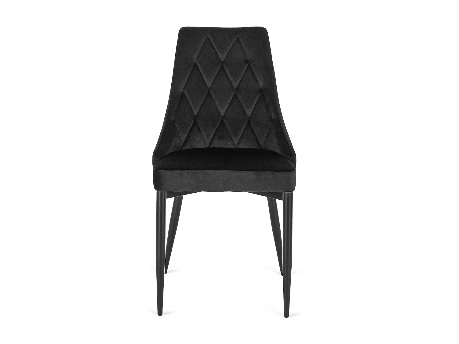 Chaise CORK Noire en Velours