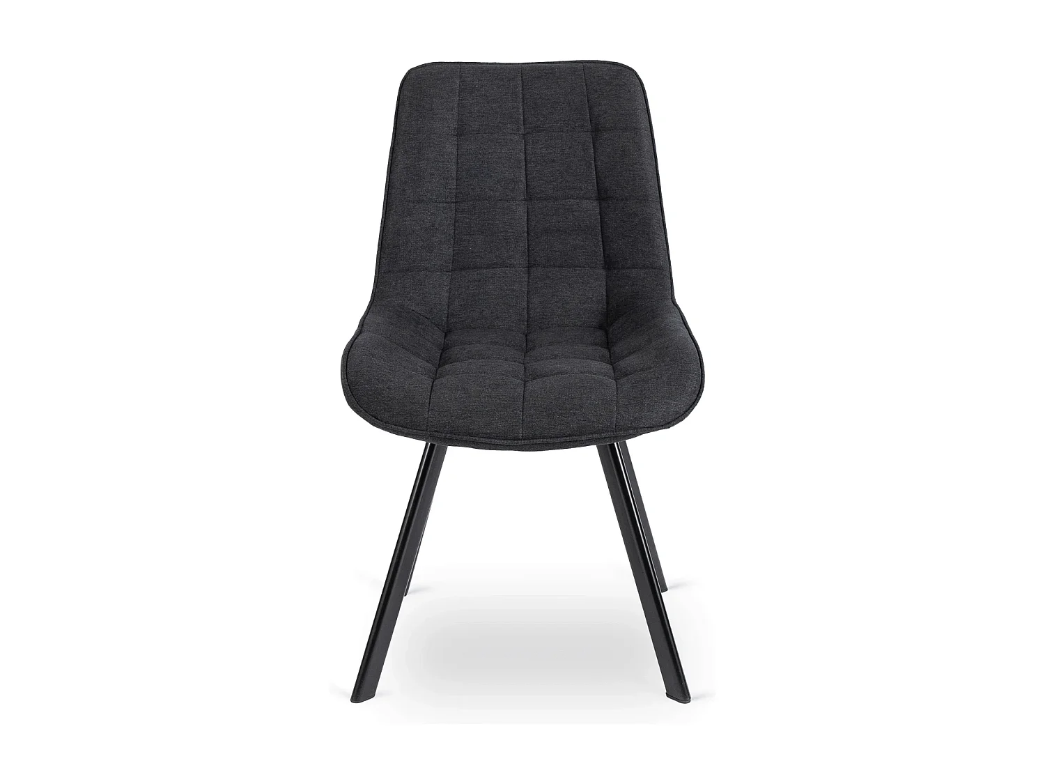 Chaise RICK 2 Noire Rembourrée