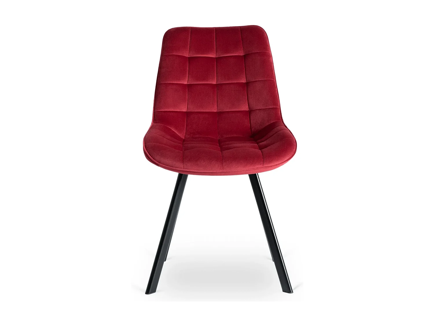 Chaise RICK Velours Bordeaux