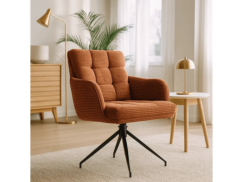 Chaise pivotante AKITA Rouille