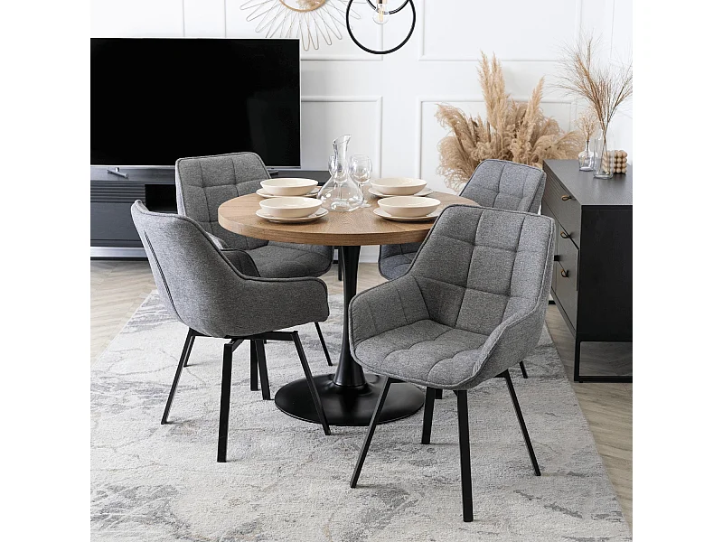 Chaise pivotante LUNA 2 Grise