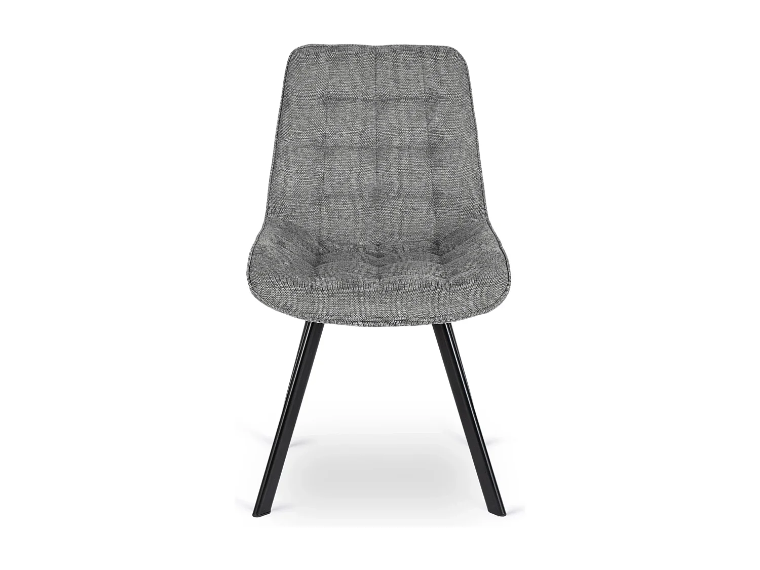 Chaise RICK 2 Grise Rembourrée