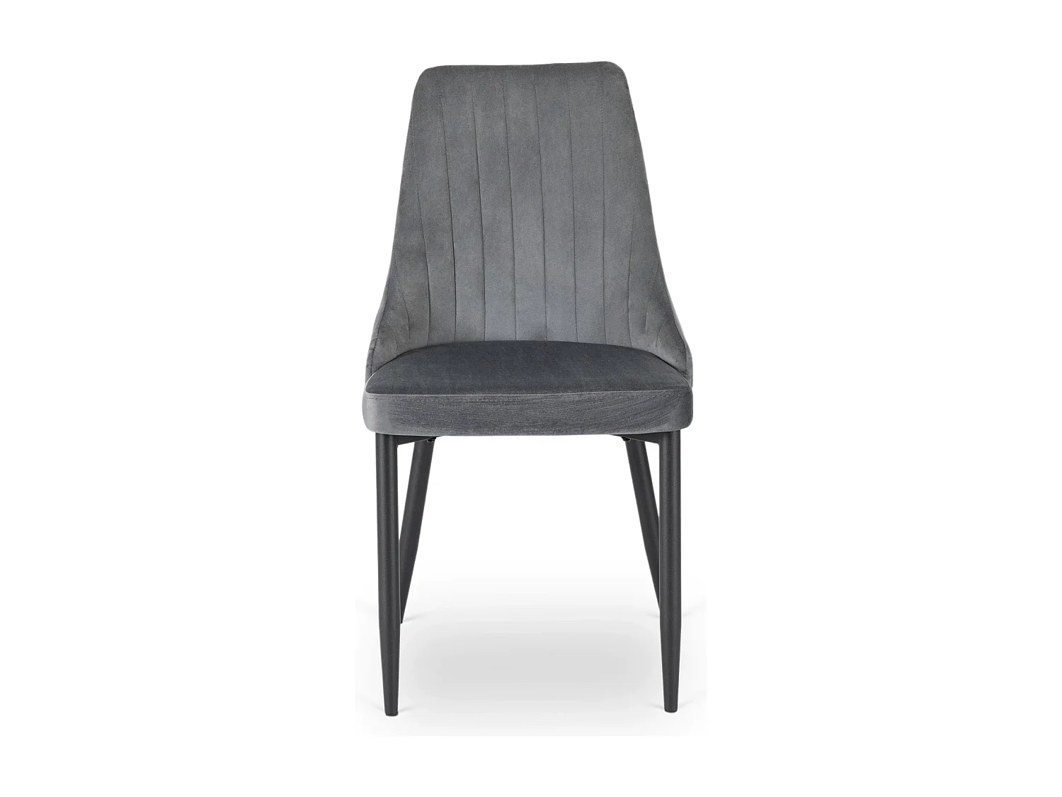 Chaise BARI Velours Gris