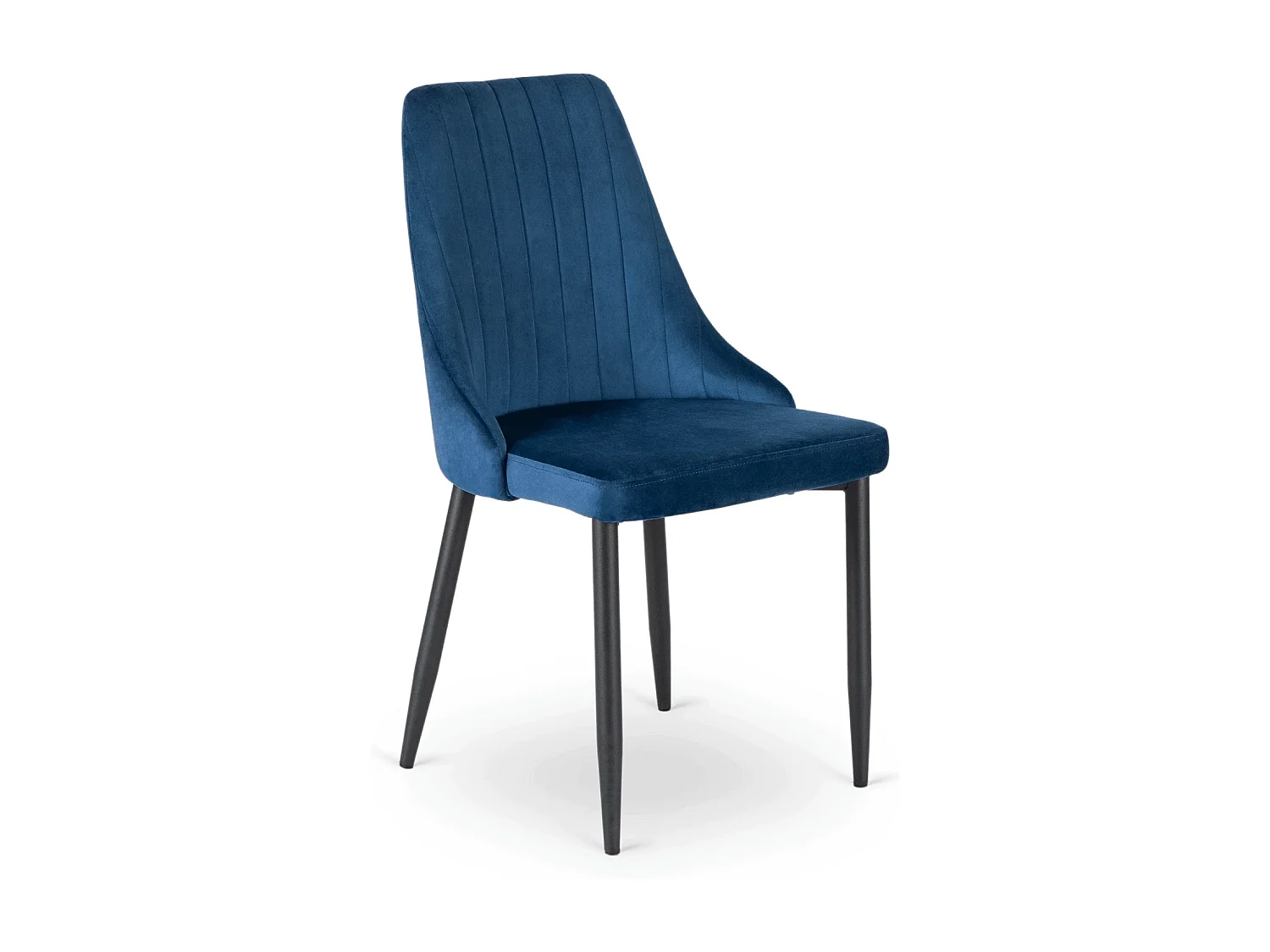 Chaise BARI Velours Bleu Marine