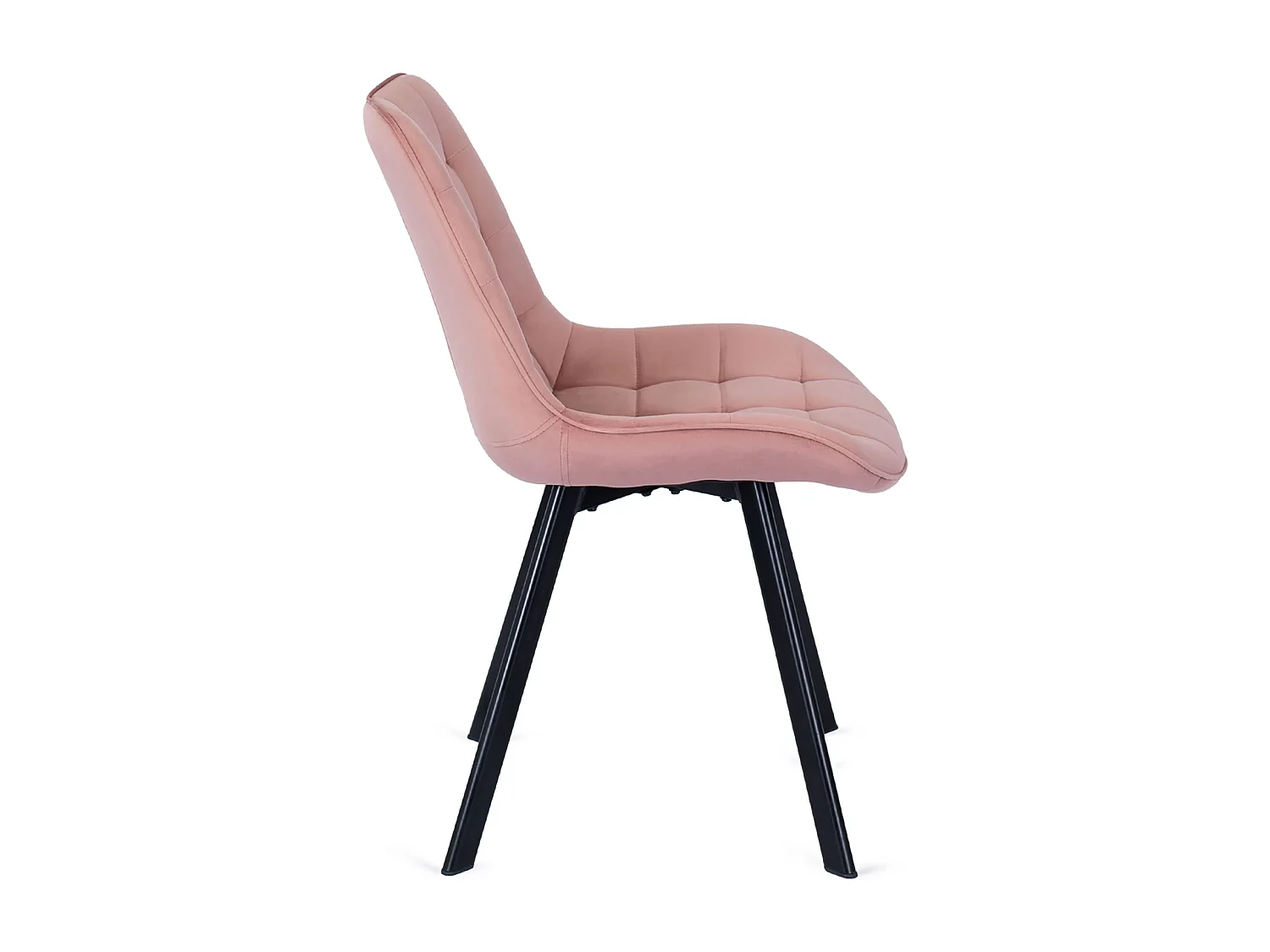 Chaise RICK Velours Rose
