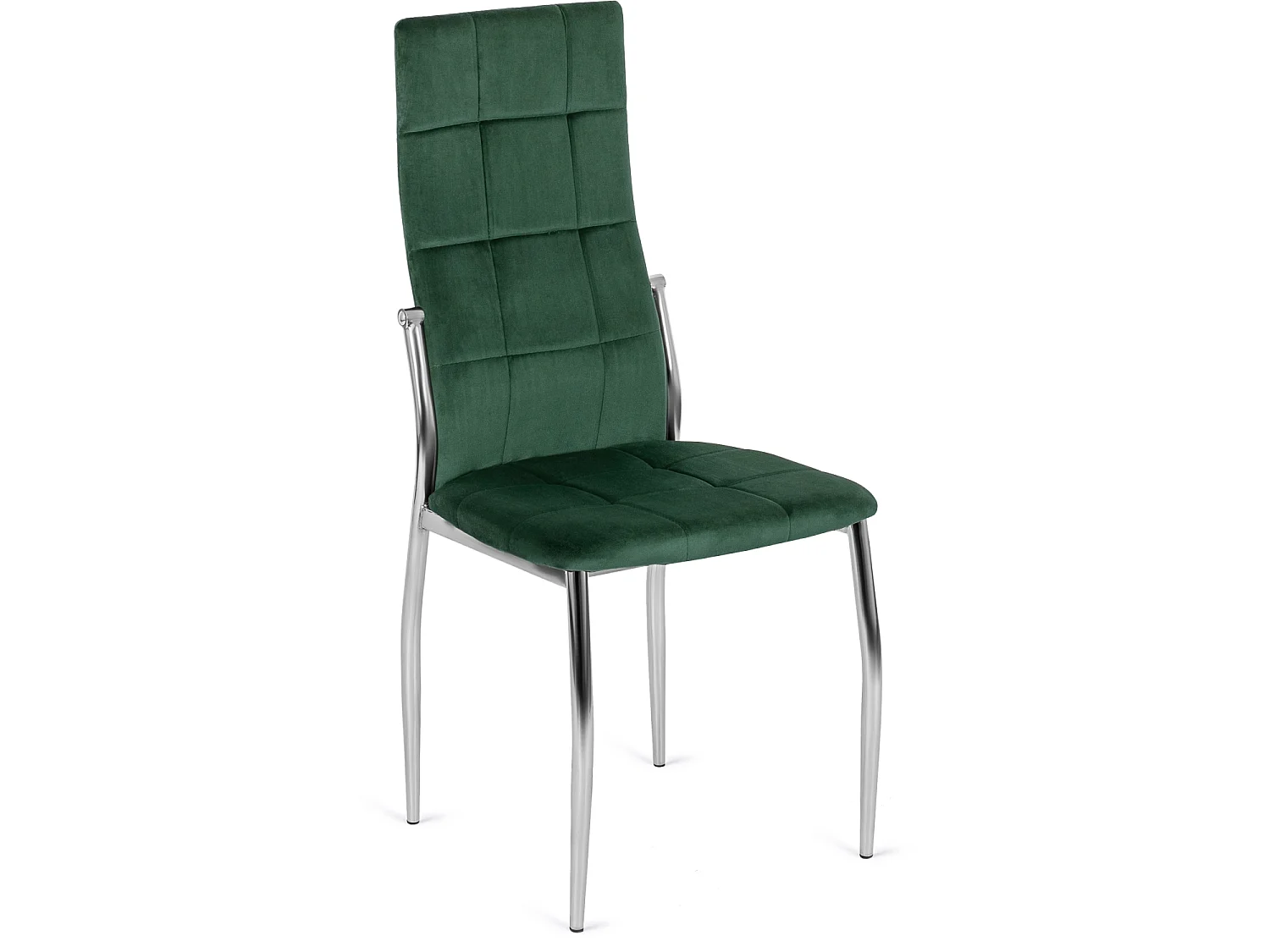 MOLLY Dining Chair Green Velour