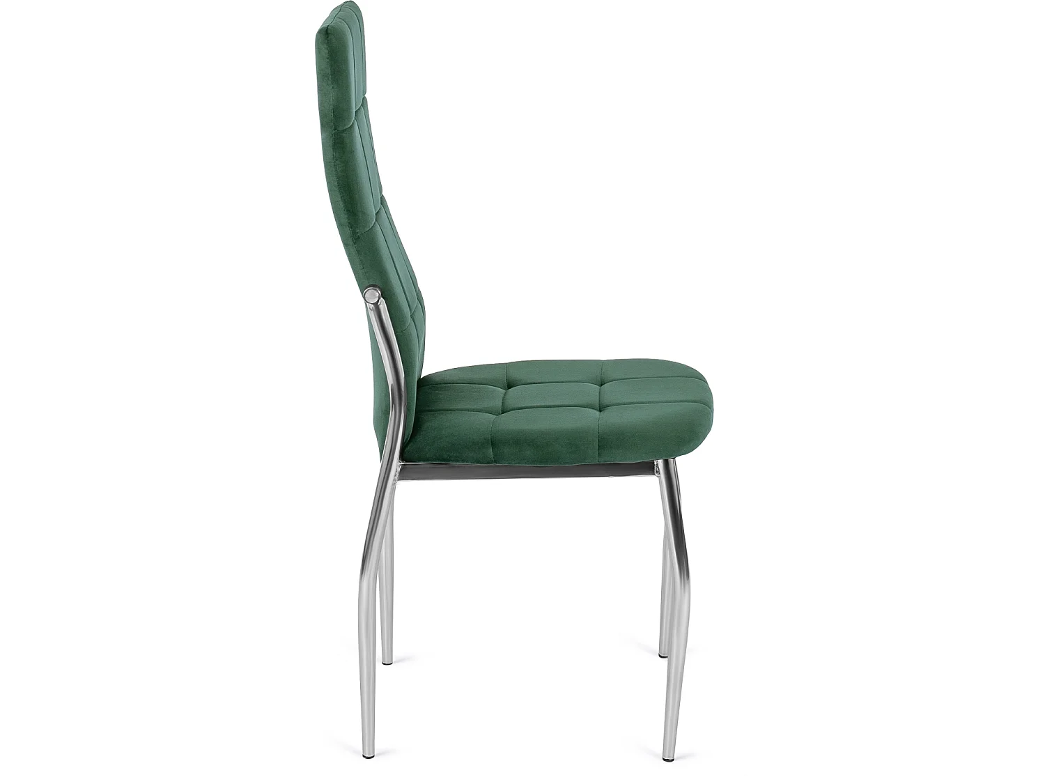 MOLLY Dining Chair Green Velour